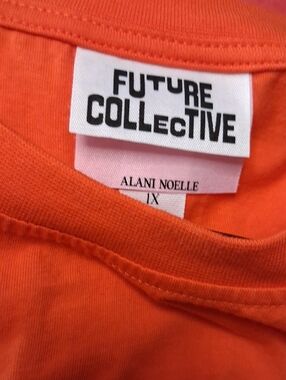 Future collective orange t dress